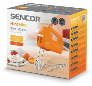 Sencor SHM 5403OR ručný šľahač, oranžová