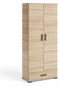 Vysoká dvojdverová skriňa 80 cm KLENRI - dub sonoma