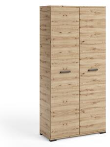 Šatníková dvojdverová skriňa 90 cm KLENRI - dub artisan