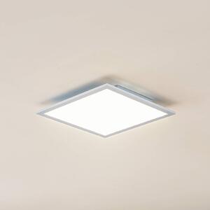 Lindby LED panel Enja, biely, hliník, 39,5 cm x, Hliník / sivá / zinok, Pracovňa / Kancelária, Hliník, Moderný, Stropné svetlo