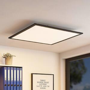 Lindby LED panel Nelios, 62 x cm, 4 000K, čierny, kov, Čierna, Kuchyňa, Hliník, Moderný, Stropné svetlo