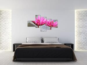 Obraz dvoch kvetov (Obraz 150x85cm)