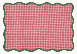 Prešívané kockované prestieranie Scallop