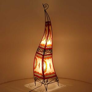 Orientálna rohová lampa Ibis 150cm farebná