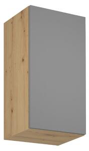 Horná kuchynská skrinka VALEN - šírka 40 cm, dub artisan / šedobéžová