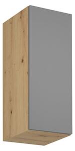 Horná kuchynská skrinka VALEN - šírka 30 cm, dub artisan / šedobéžová