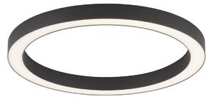 Stropné Lampa PURE, PURE Lines Round, stmievateľné, Čierna, Obývacia izba, Kov, Moderný