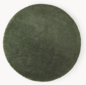 Okrúhly huňatý koberec's vysokým vlasom Leighton