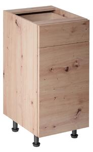 Dolná skrinka so šuplíkom VALEN 1 - šírka 40 cm, dub artisan