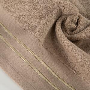 Dekorstudio Bavlnený uterák OLIVIA so zlatou výšivkou - béžový Rozmer uteráku: 30x50cm
