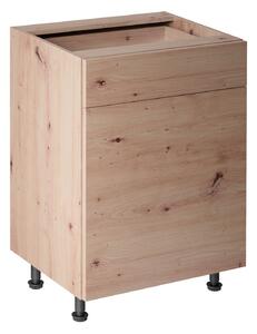 Dolná skrinka so šuplíkom VALEN 1 - šírka 60 cm, dub artisan
