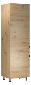 Skriňa na vstavanú chladničku VALEN - šírka 60 cm, dub artisan