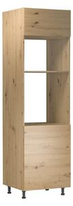 Skriňa na vstavané spotrebiče VALEN - šírka 60 cm, dub artisan