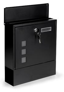 Oceľová poštová schránka Poštová schránka čierna so zámkom MZ55843