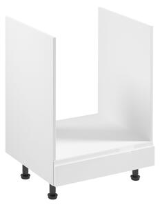 Kuchynská skrinka pre vstavanú rúru ARBOR - šírka 60 cm, lesklá biela / biela