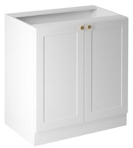 Dolná dvojdverová skrinka LUMEA - šírka 80 cm, biela