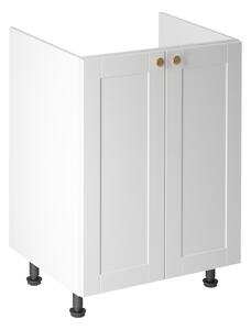 Dvojdverová drezová skrinka LUMEA - šírka 60 cm, biela