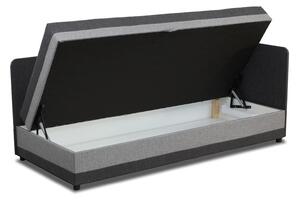 Jednolôžková posteľ s boxom Hirek 90x200 Grafitová sivá