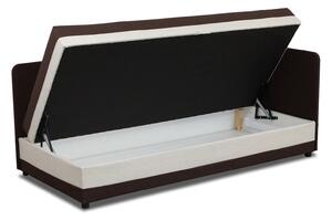 Jednolôžková posteľ s boxom Hirek 80x180 Hnedý/Ecru