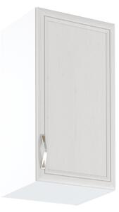 Horná kuchynská skrinka SILVARA - šírka 40 cm, borovica andersen/biela, pravé prevedenie