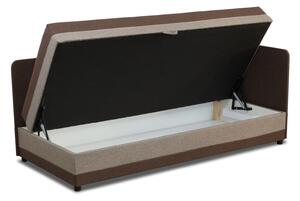 Jednolôžková posteľ s boxom Hirek 80x180 Hnedá/Béžová