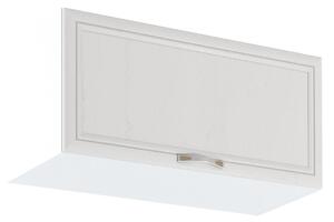 Horná skrinka s výklopnými dvierkami SILVARA - šírka 80 cm, borovica andersen / biela