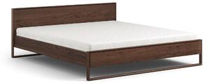 Dubová postel 140x200 v farbe tabaku Adria
