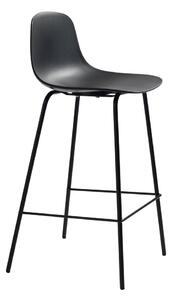 Čierna plastová barová stolička (výška sedadla 67,5 cm) Whitby – Unique Furniture