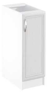 Dolná jednodverová skrinka SILVARA - šírka 30 cm, borovica andersen / biela, pravé prevedenie