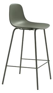 Khaki plastová barová stolička (výška sedadla 67,5 cm) Whitby – Unique Furniture