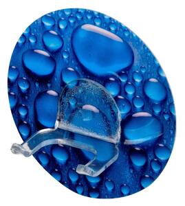 WENKO nástenný háčik BEZ VŔTANIA StaticLoc DUO AQUA modrý 3x9x9 cm