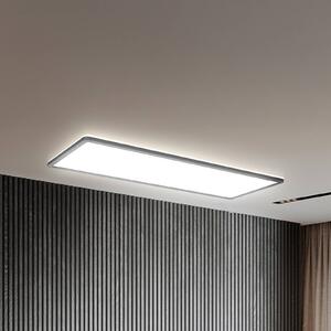 LED panel Slim s diaľkovým ovládaním RGBW, 58 x 20 cm, čierny, podsvietenie, Čierna, Pracovňa / Kancelária, Plast, Stropné svetlo