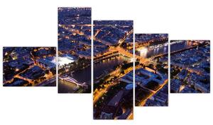 Obraz večerného mesta (Obraz 150x85cm)