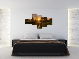 Západ slnka v údolí rieky, obraz (Obraz 150x85cm)