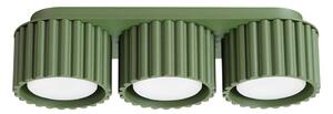 Sollux SL.2631 - Bodové svietidlo AURA 3xGX53/10W/230V zelené