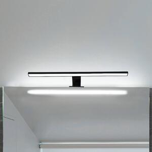 LED zrkadlo svetlo Bill, šírka 60 cm, čierne, kov, 4 000 K, Čierna, Kúpeľňa, kov, Moderný, Nástenné svietidlo