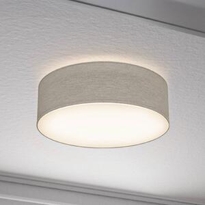Stropné svietidlo Litora, taupe, Ø 30 cm, textil, E27, Hnedá / hrdzavá, Obývacia izba / jedáleň, Textil / látka / hodváb, Závesné svietidlo