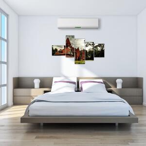 Tehlový dom - obraz (Obraz 150x85cm)