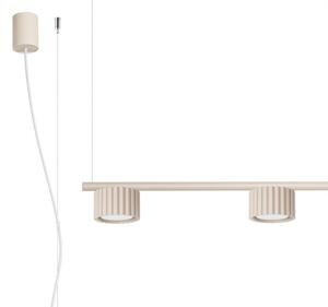 Sollux SL.2697 - Závesný luster AURA na lankách 4xGX53/10W/230V krémový