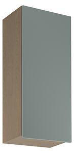 Vysoká horná kuchynská skrinka SALERNO - šírka 45 cm, baltic storm / zelená