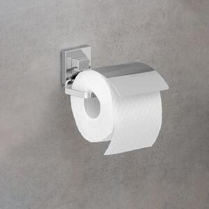 WENKO Držiak toaletného papiera BEZ VŔTANIA VacuumLoc QUADRO chróm 12x13x14 cm