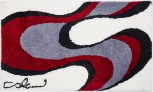 GRUND Kúpeľňový koberec Colani 11 bielo-červený Rozmer: 70x120 cm