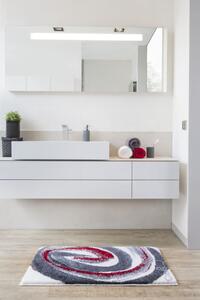 GRUND Kúpeľňový koberec Colani 42 sivočervený Rozmer: 50x60 cm