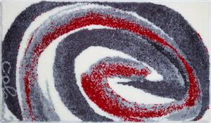GRUND Kúpeľňový koberec Colani 42 sivočervený Rozmer: 70x120 cm