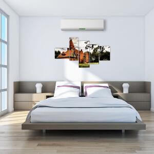 Tehlový dom - obraz (Obraz 150x85cm)