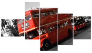 Anglický autobus Double-decker - obraz (Obraz 150x85cm)