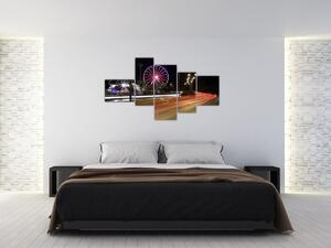 Nočné kolotoče - obraz (Obraz 150x85cm)