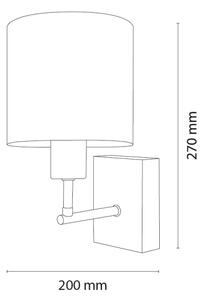 Brilagi - Nástenné svietidlo BOBO WOOD 1xE27/25W/230V dub/čierna/biela/ružová/balerínky