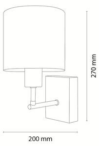 Brilagi - Nástenné svietidlo BOBO WOOD 1xE27/25W/230V dub/čierna/ružová