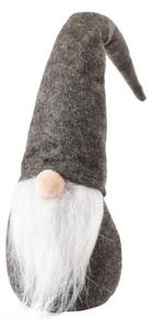 Vianočný škriatok WINTER GNOME 30 cm, sivý